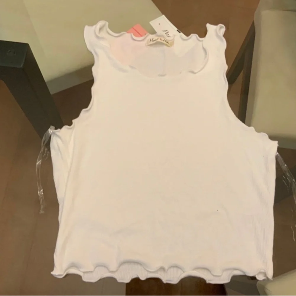 White Ruffled Top - Picture 3 of 3